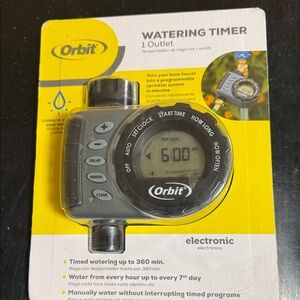 Orbit Electronic Watering Timer - Gray and Yellow